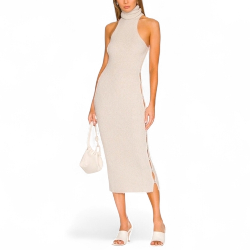 NBD‎ SYBIL TURTLENECK MIDI DRESS S